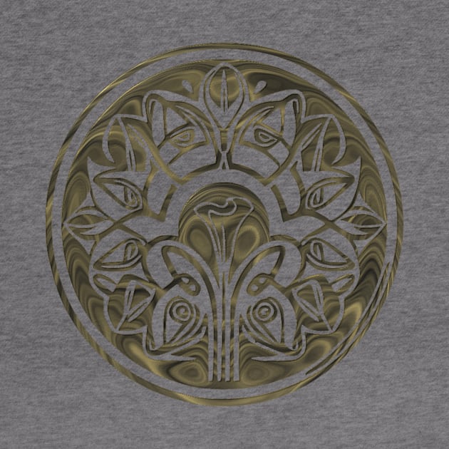 Flower circle tee design by Nad2em